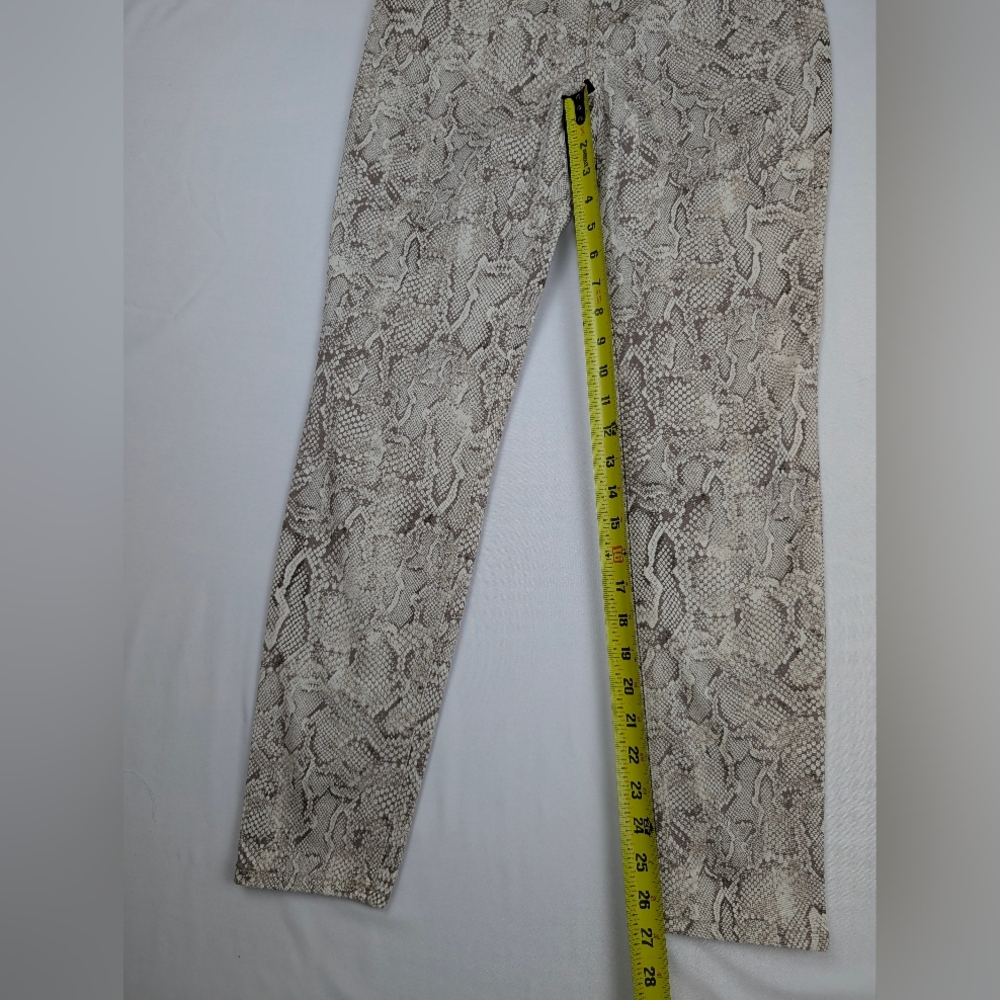White House Black Market Size 2 Sculpt High Rise Snake Skinny Ankle Jeans NWT - Picture 9 of 9